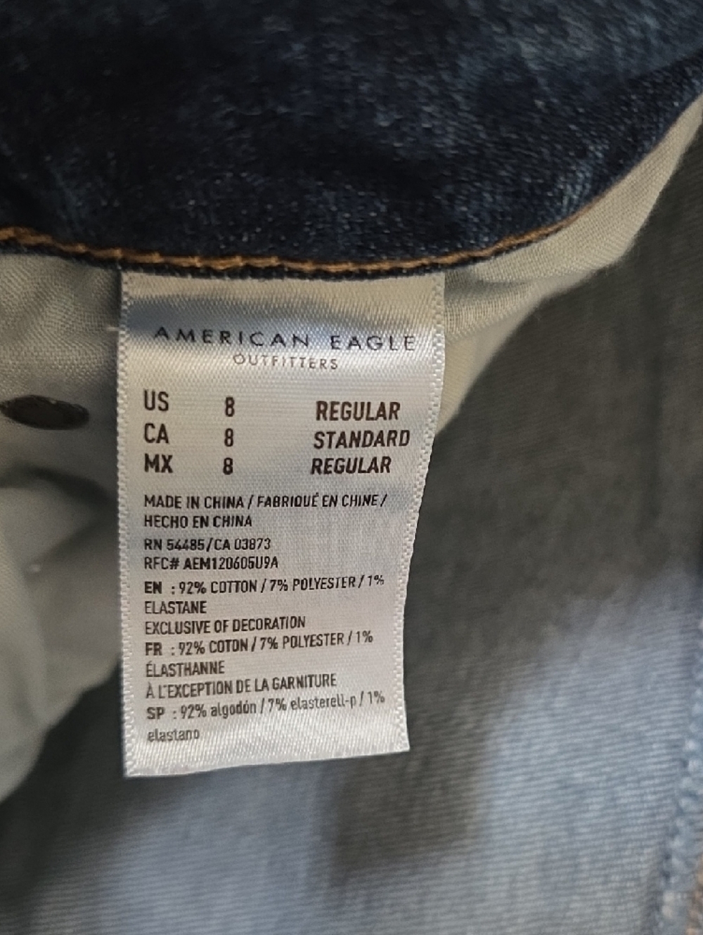 American Eagle Outfitters Blue Flare Jeans + Black Slim Pair - Picture 5 of 14